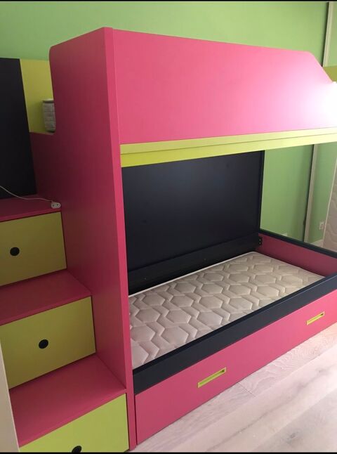 Ensemble Lit Superpos Haut de Gamme avec Bureau 890 Issy-les-Moulineaux (92)