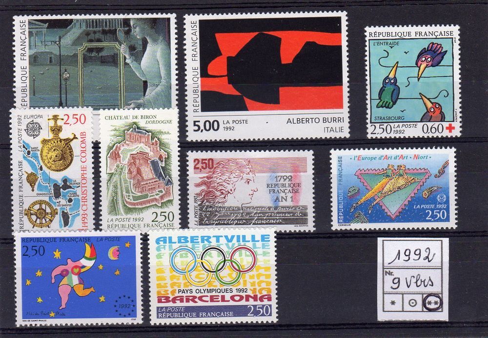 TIMBRES de FRANCE N** 1992 
