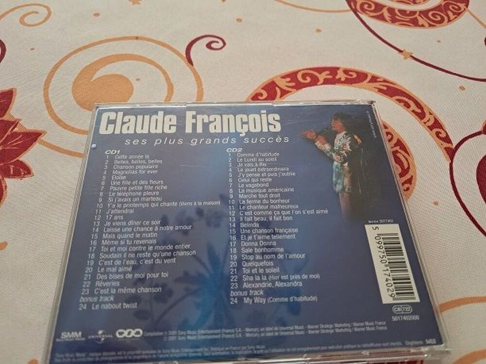 Double CD Claude Francois musique vintage ancien fete noel CD et vinyles