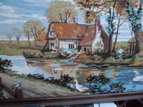 canevas 74x47 encadre 45 Am�lie-les-Bains-Palalda (66)