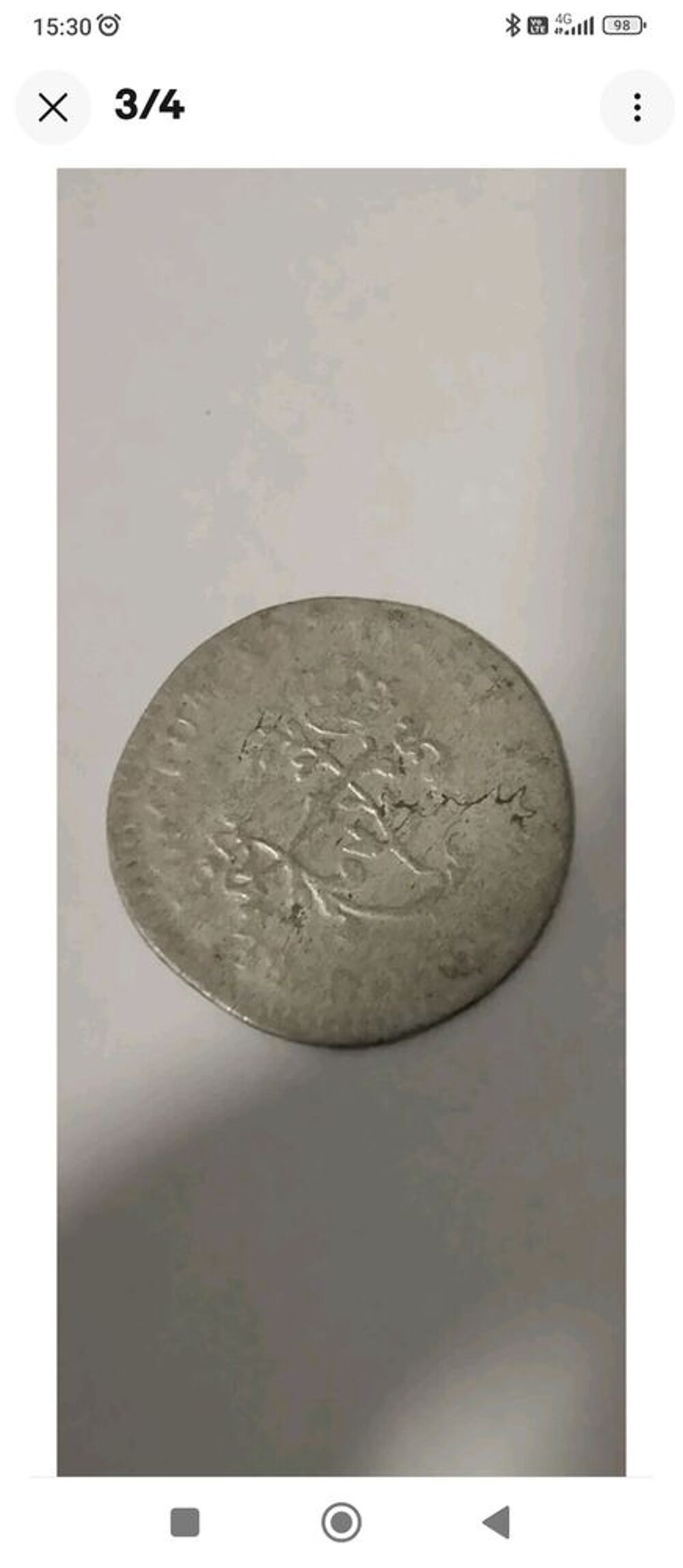 Double sol aux 2 L 1739 D en argent 