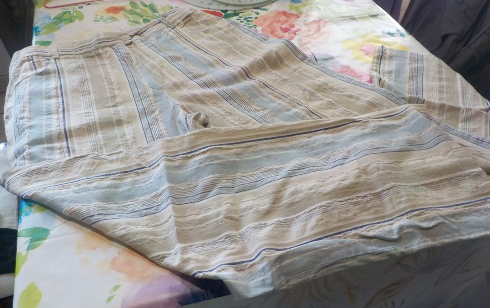 PANTALON FEMME T48 Coton ray&eacute; Vtements