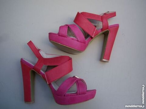 Escarpins Fuchsia-Rouge  talons pt 38-neuves 12 Bouxwiller (67)