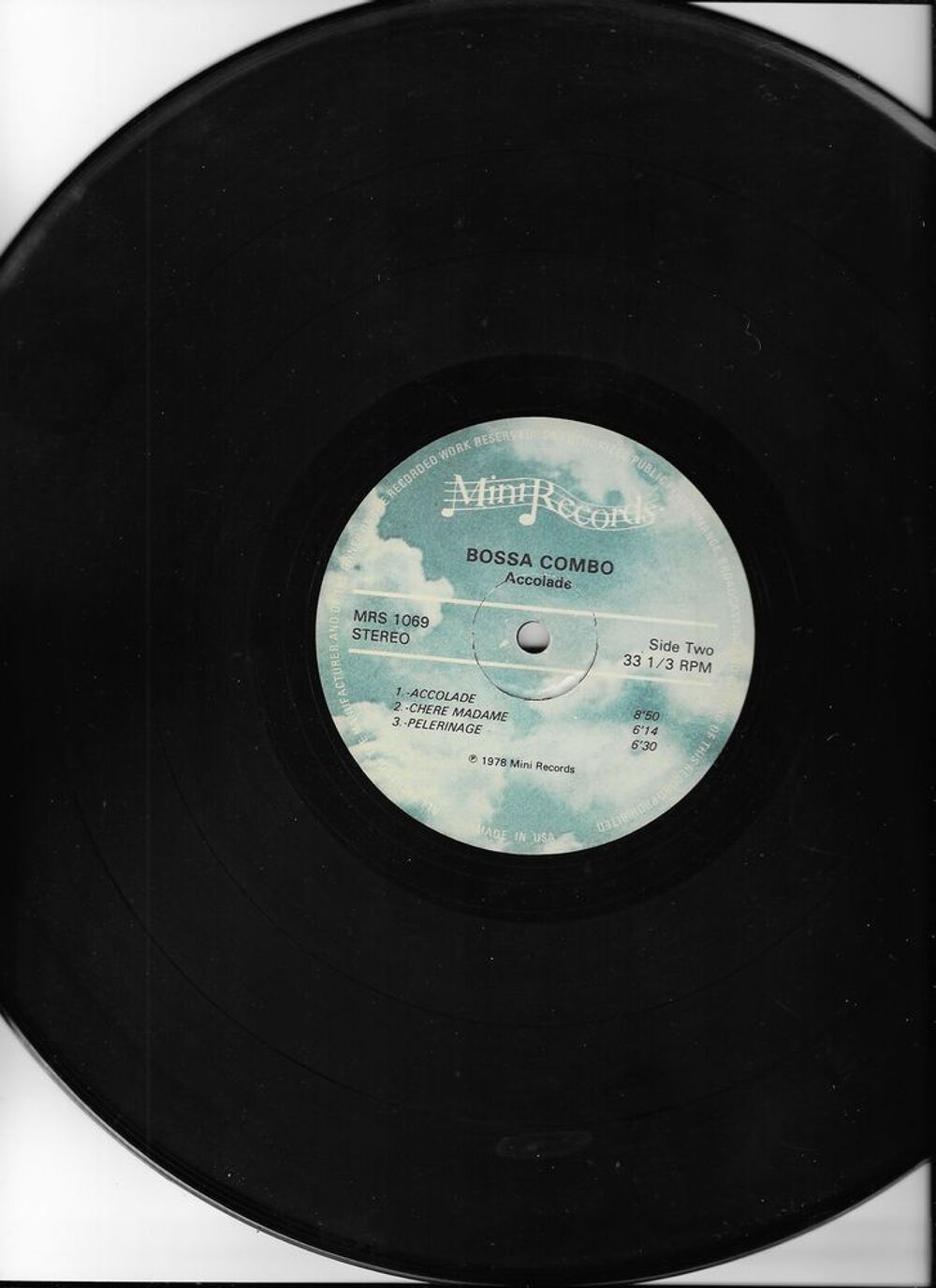 Vinyle 33 T , Bossa Combo ?? Accolade CD et vinyles