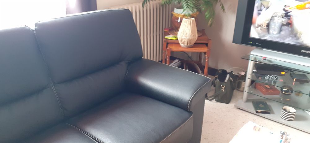 canape de couleur noir Meubles