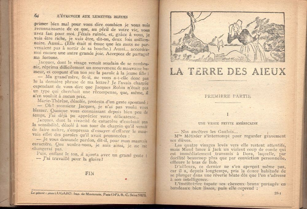 Quatre romans complets de Gael de Saillans et Claude Renaudy Livres et BD