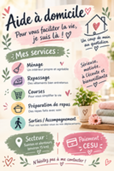   Aide à a domicile/ménagère 