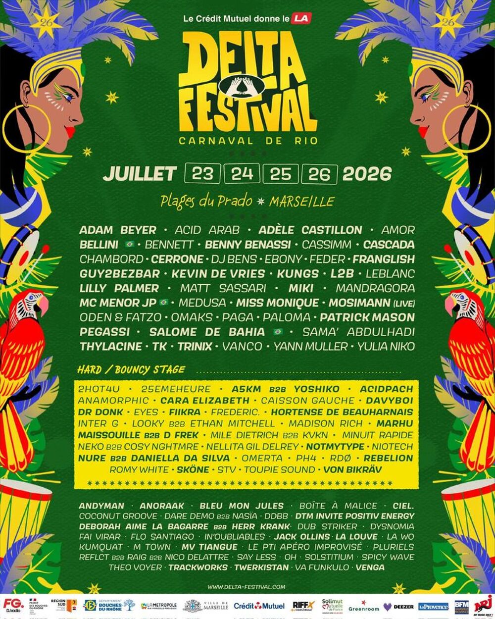 2 billets pour Delta Festival samedi 25 juillet &agrave; Marseille Billetterie