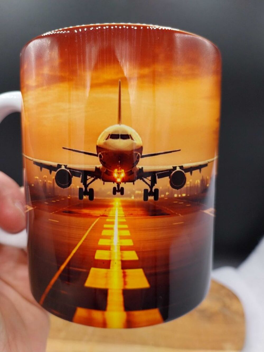Mug personnalis&eacute; avion Décoration