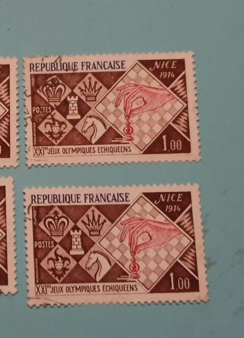 Timbre france XXI � jeux olympiques �chiqu�ens 1974 lot 0.20 0 Marseille 9 (13)