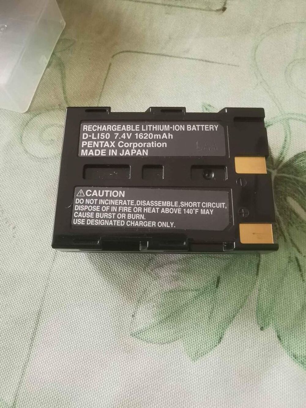 Batterie rechargeable au lithium pour appareil photo Pentax Photos/Video/TV