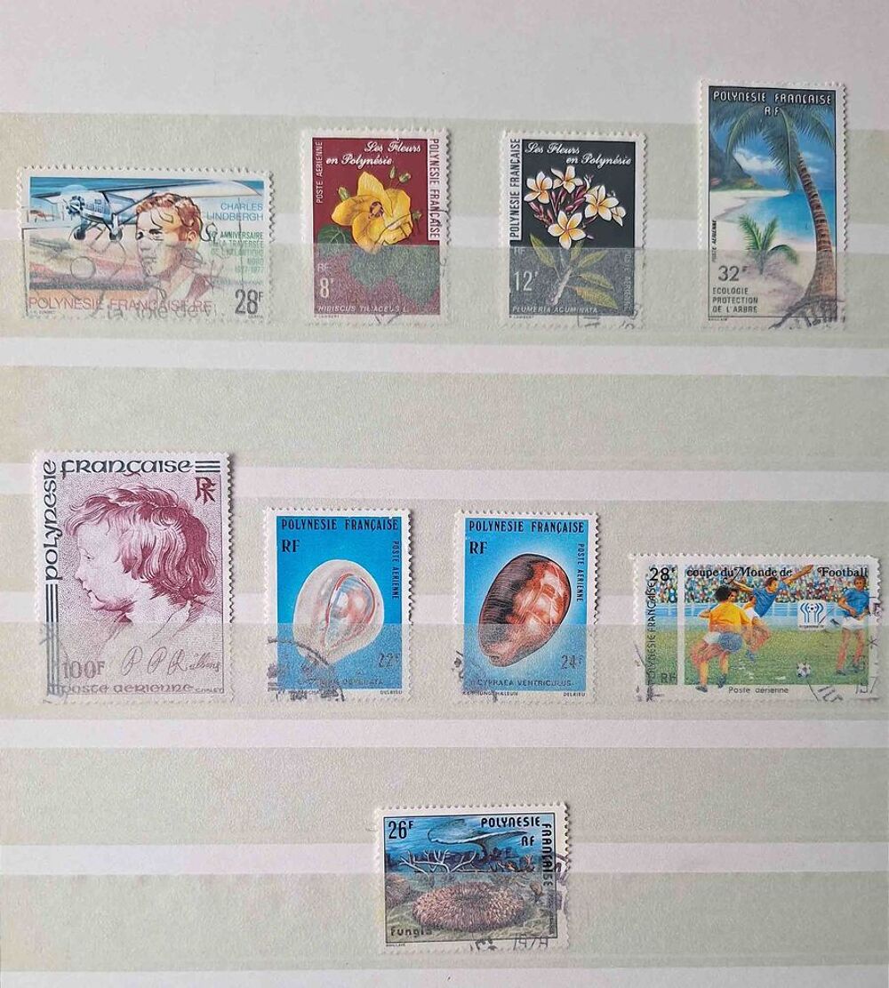 S&eacute;rie de timbres de collection de Polyn&eacute;sie fran&ccedil;aise 
