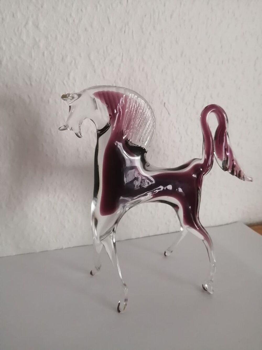 Figurine Cheval en verre (style ?) Murano - Vintage Décoration