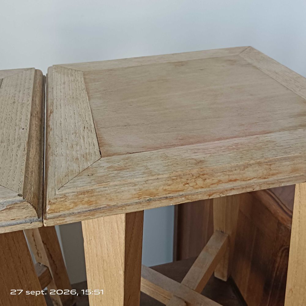 tabouret bois brut Meubles