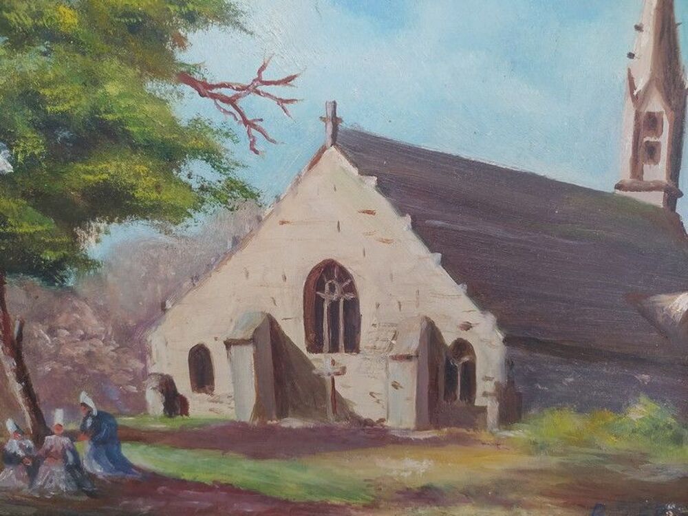 Tableau Chapelle N.D de Tr&eacute;malo Pont Aven Bretagne 