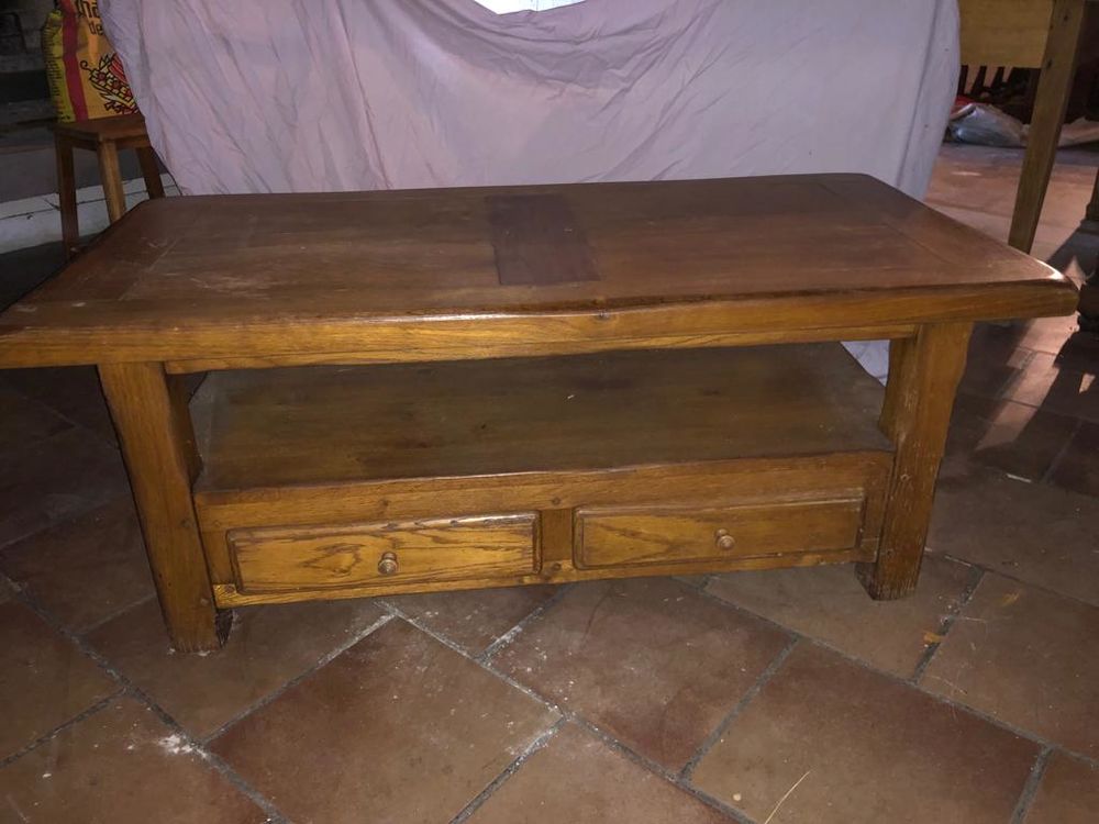 TABLE BASSE CHENE MASSIF Meubles