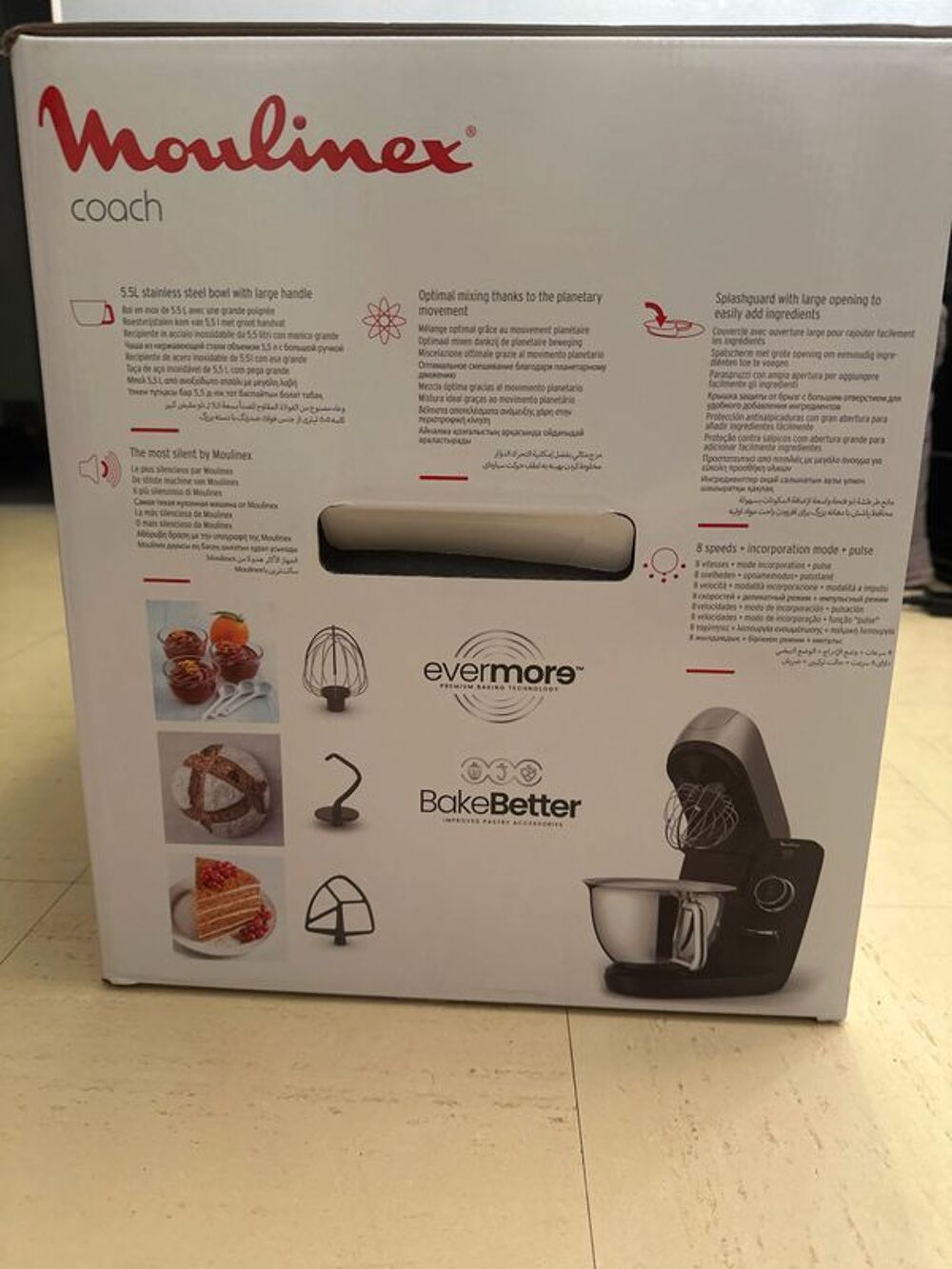 Coach robot p&acirc;tissier Moulinex Electroménager
