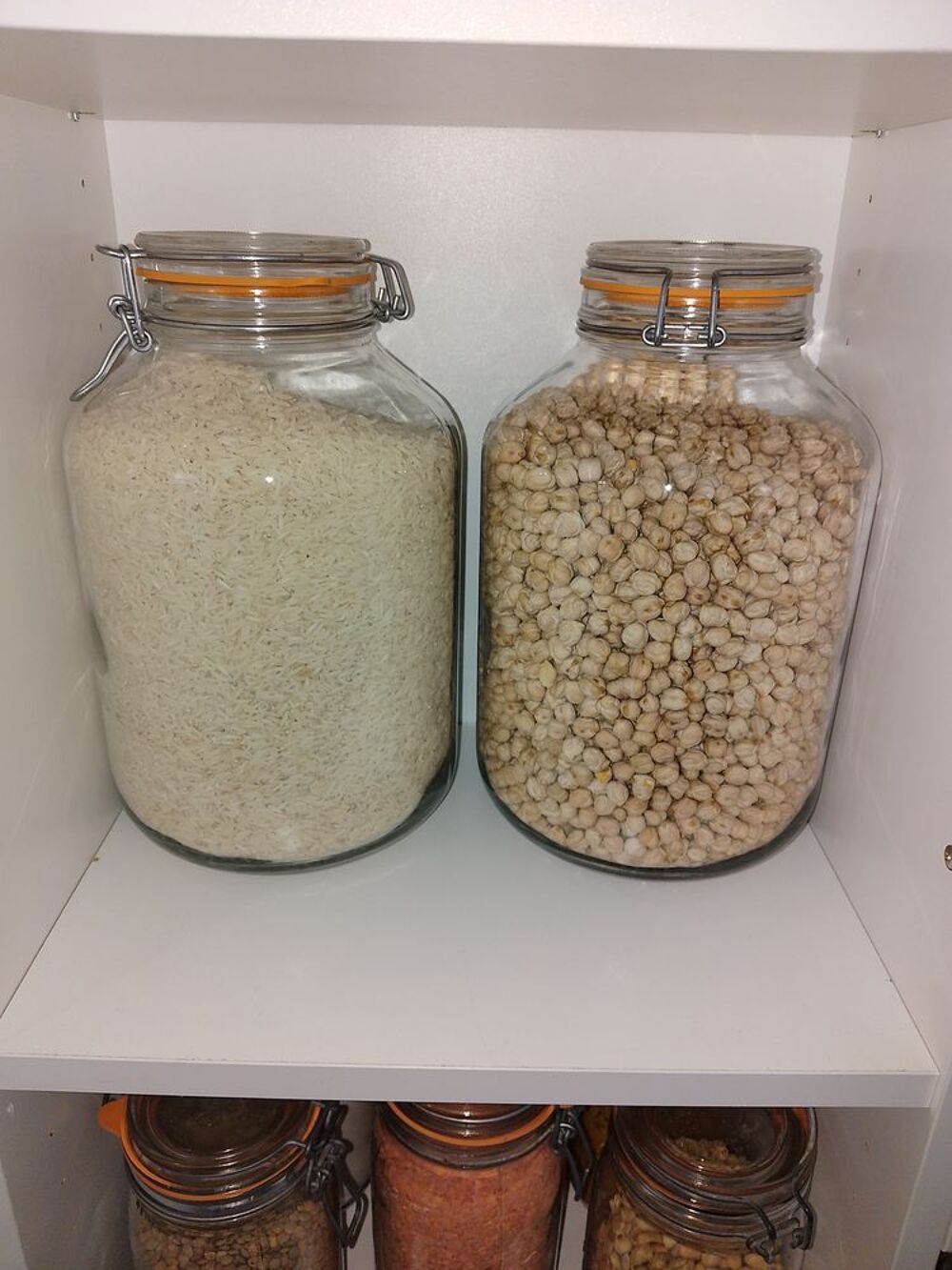 Bocal , bocaux , en verre , a fermeture m&eacute;canique 5 litres Cuisine