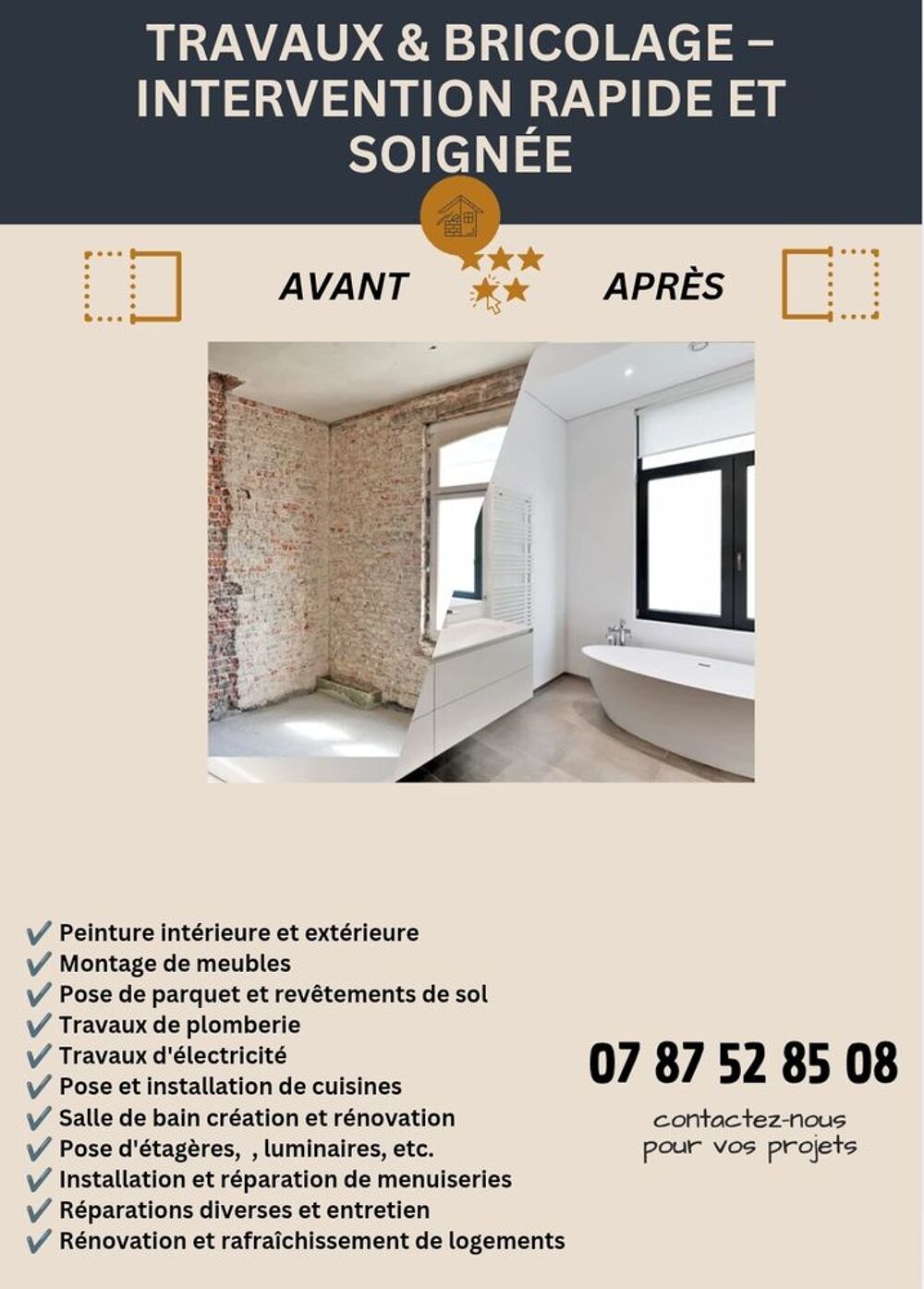   Travaux de bricolage jardinage et plus 