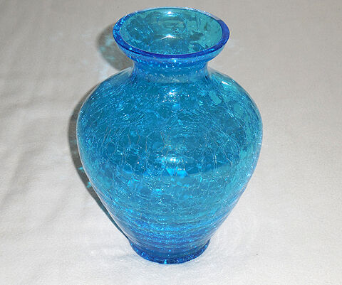 Grand vase en verre craquel 30 Chteauneuf-en-Thymerais (28)