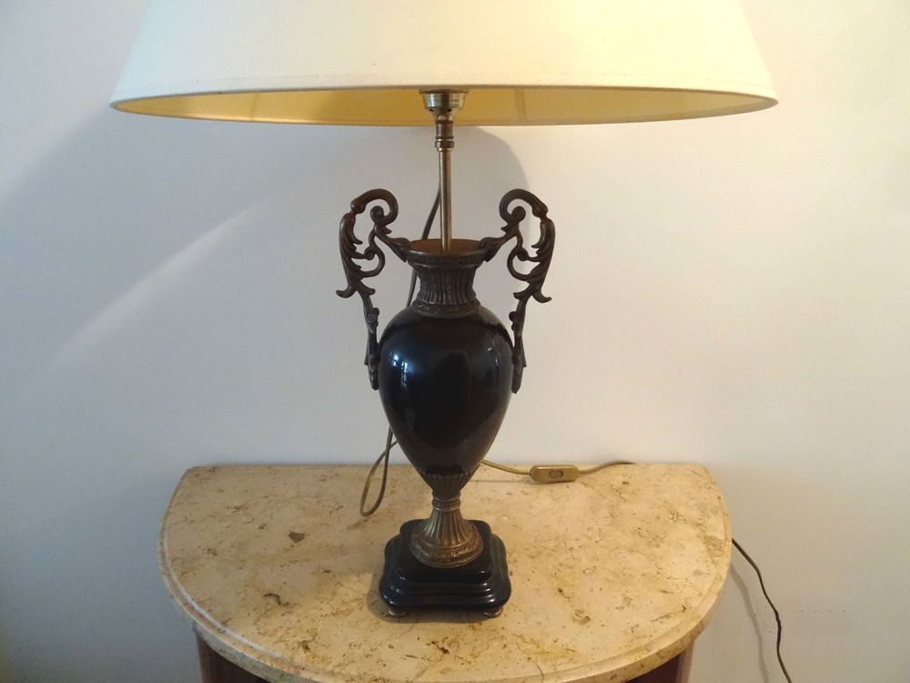 Lampe de table avec abat-jour parfait &eacute;tat Décoration