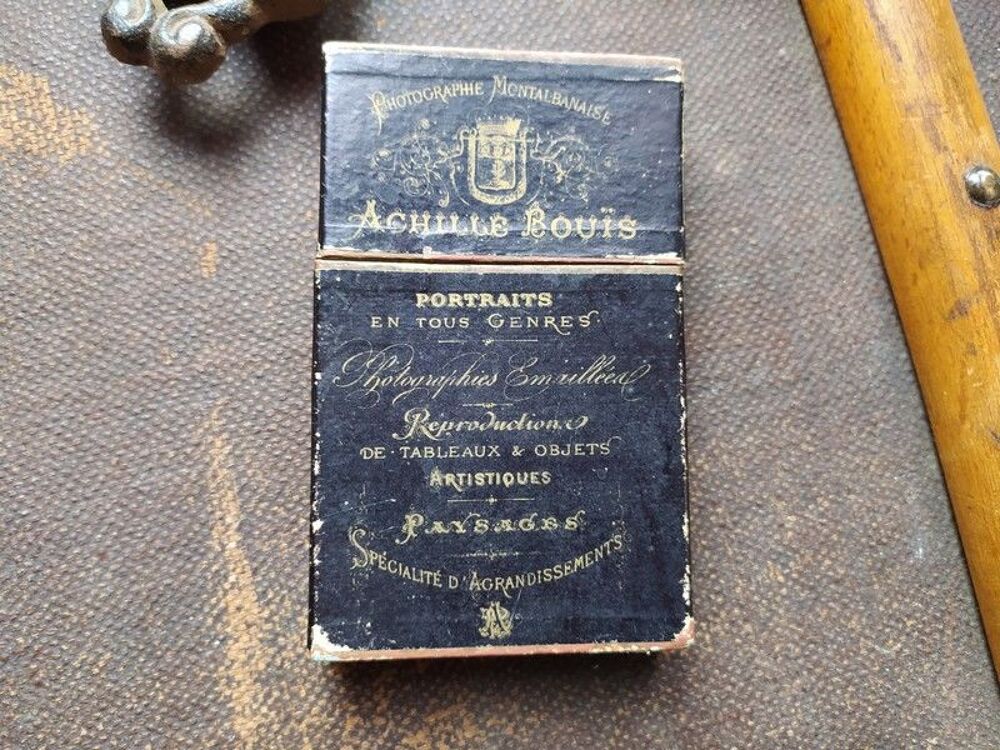 Boite Photographies CDV Achille Bouis Montauban ca1885 