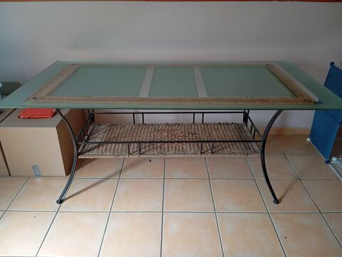 table en verre et en fer 15 Martres-Tolosane (31)