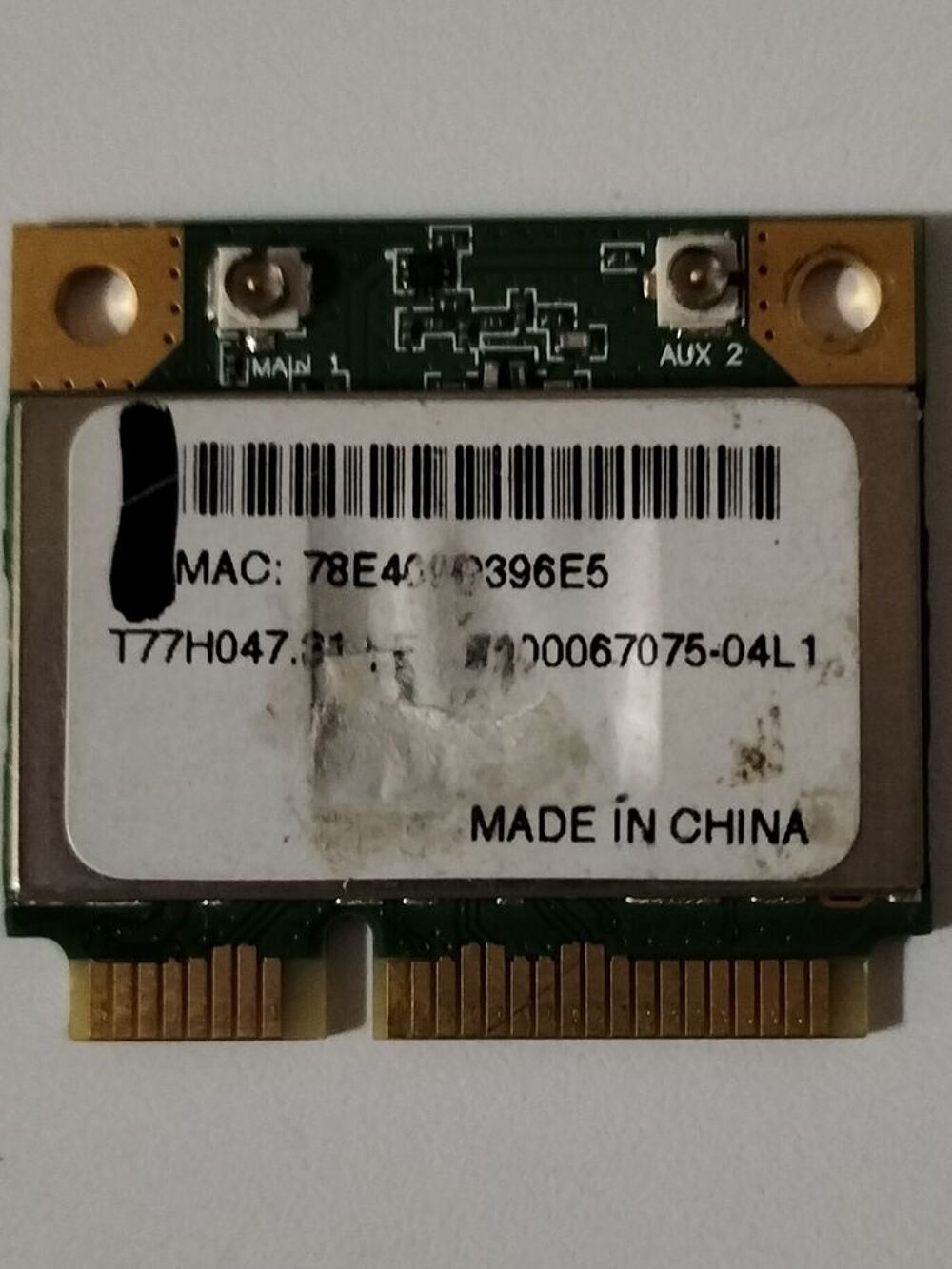 Mini carte WiFi pour PC portable / Atheros AR5B93 / format P Matériel informatique