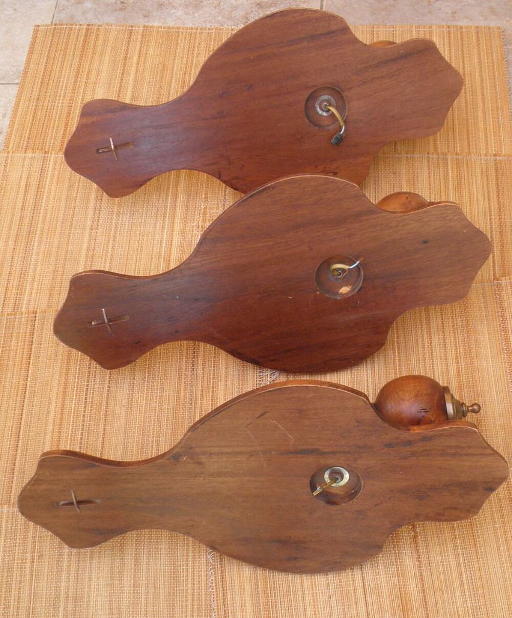 LOT DE 3 BELLES APPLIQUES ELECTRIQUES Décoration