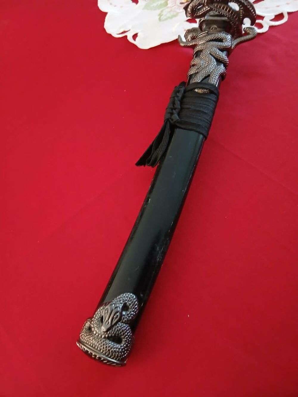  Joli Katana d&eacute;coration cobra dans &eacute;tui N&deg; 1466 Décoration