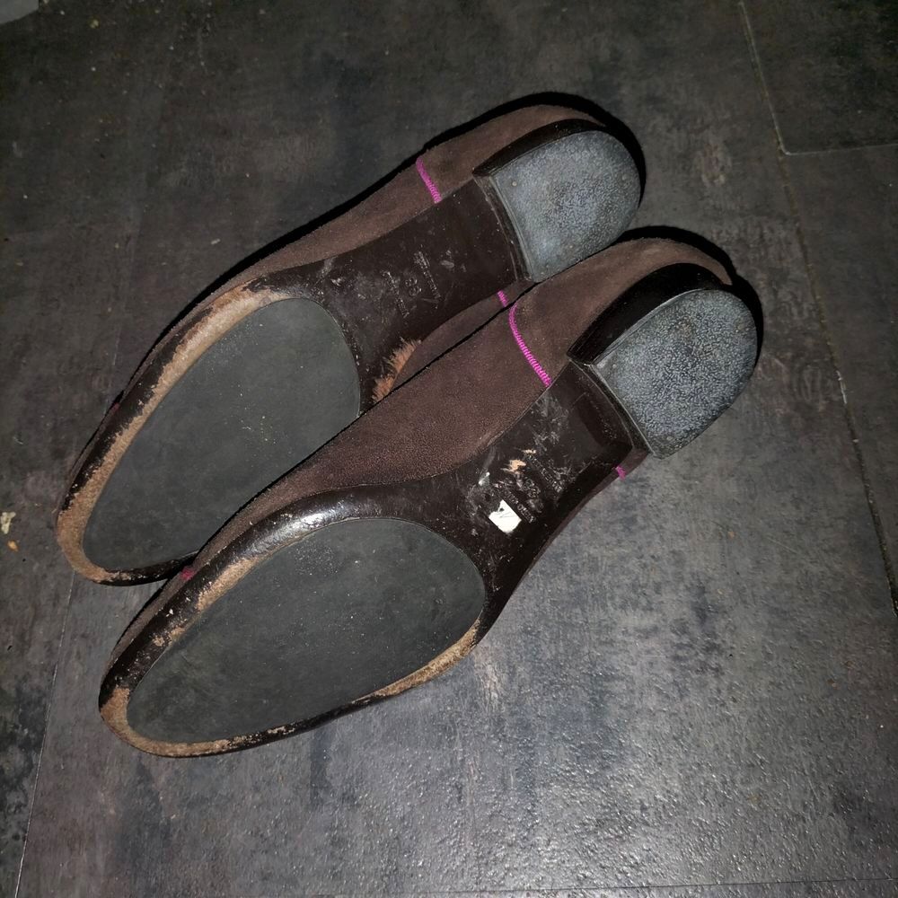 Ballerine tout cuir Renouard Planco&euml;t pointure 38 tr&egrave;s bon &eacute; Chaussures