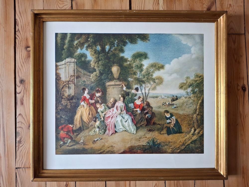 Cadre vitr&eacute; 67 X 57,5 cm vendu avec gravure Retrait &agrave; Vichy Décoration