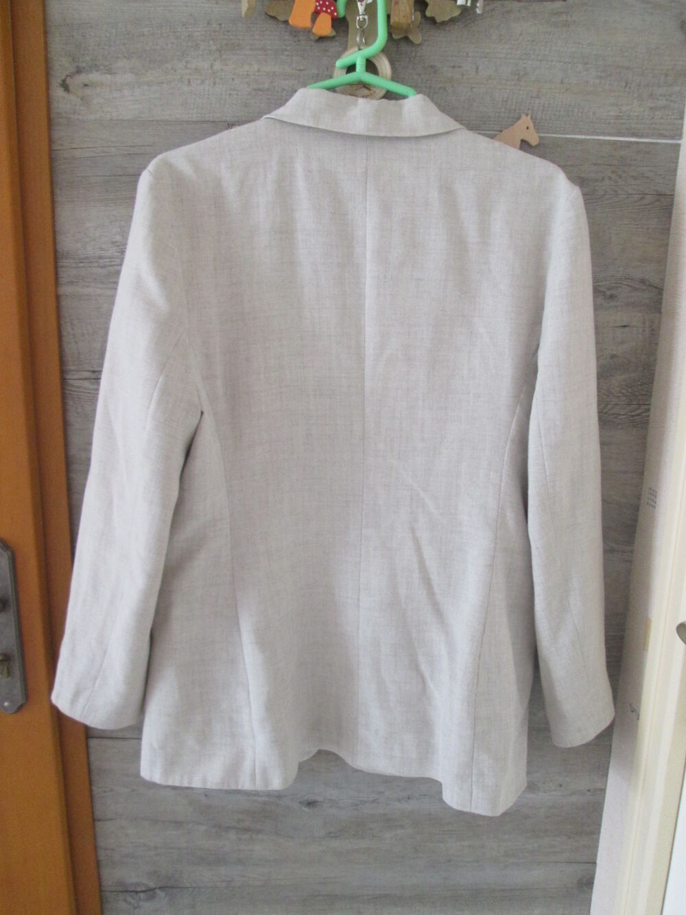 Veste blazer femme beige Camaieu taille 3 Vtements