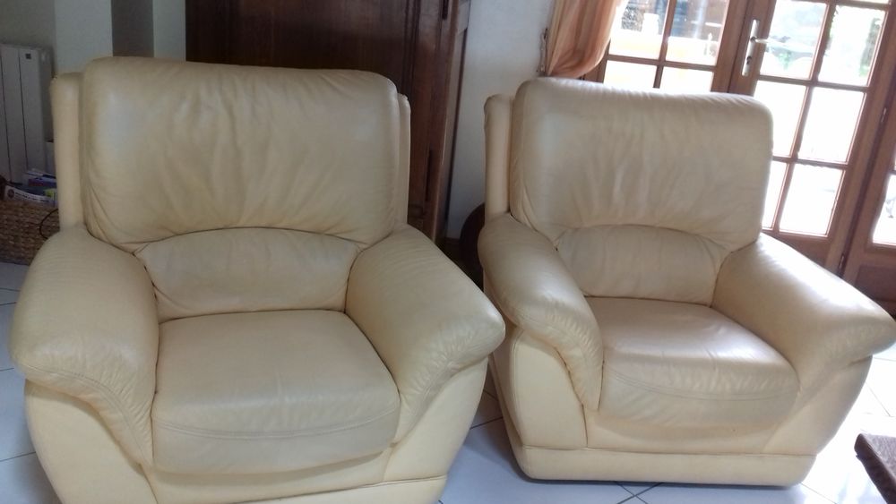 2 fauteuils cuir Meubles