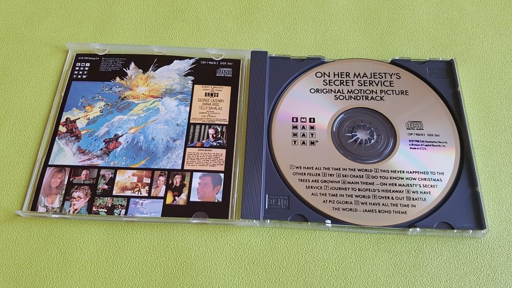 GEORGES LAZENBY ON HER MAJECTY'S SECRET SERVICE CD et vinyles