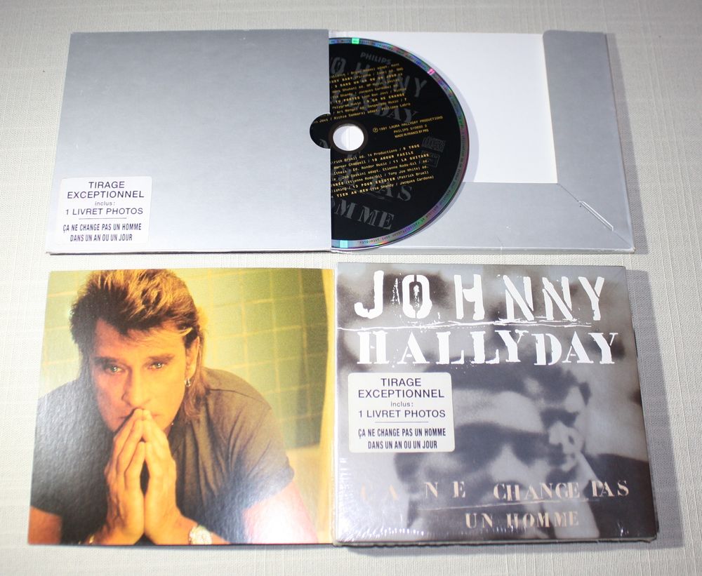 Johnny Hallyday. Ca ne change pas un homme. CD 14 T. 1991. CD et vinyles