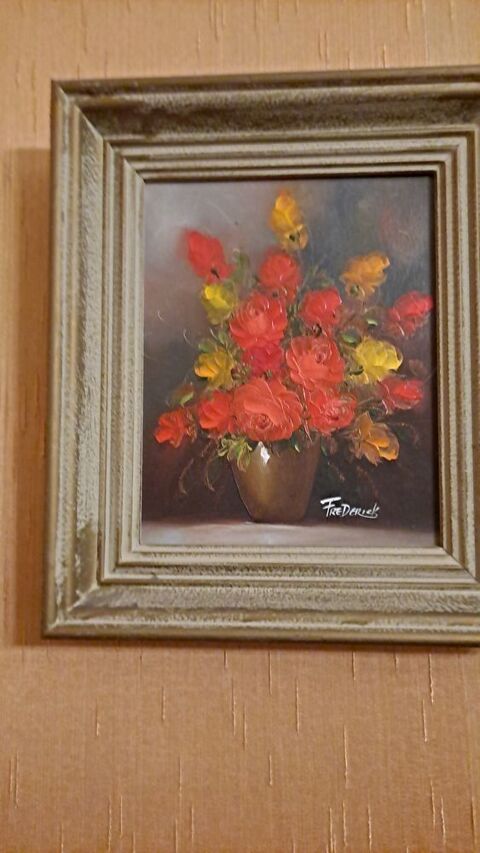 Tableau nature morte sign Frdrick Viroflay (78)