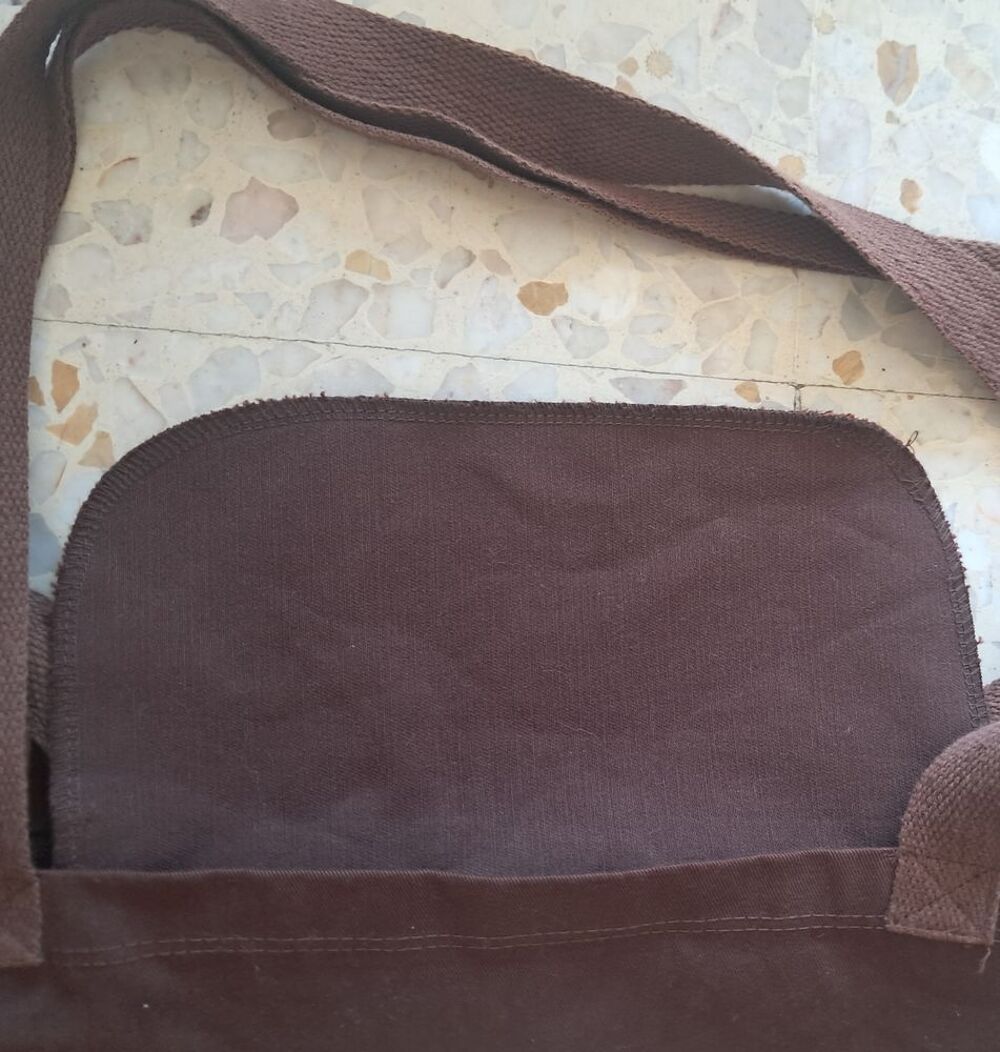 sac bandouli&egrave;re kiki en tissu epais style denim 