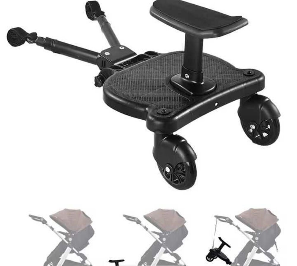 Planche+de+Poussette+2-en-1+Assise+et+Debout+avec+Si&egrave;ge+Amovible Mobilier enfants