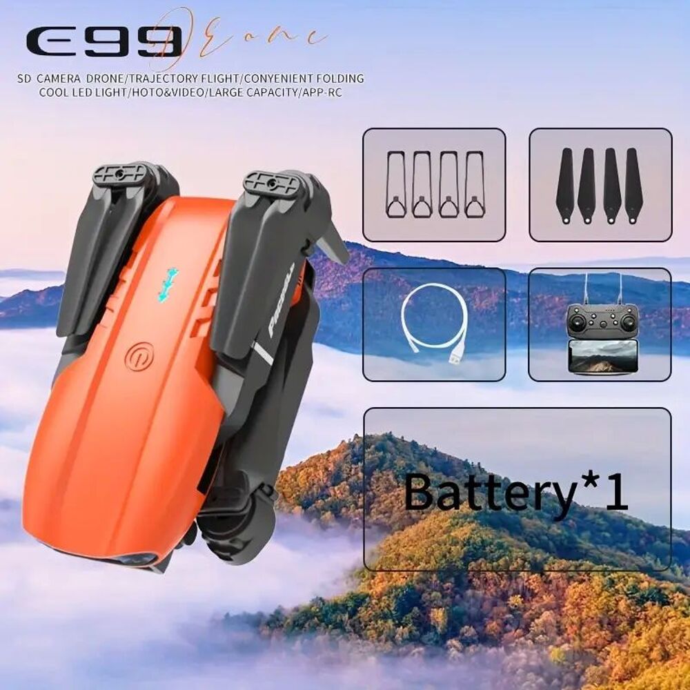 Drone E99 NOVA avec Double Cam&eacute;ra HD, Rotation 360&deg; Photos/Video/TV