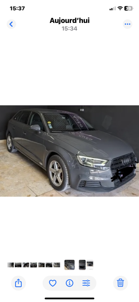 Audi A3 Berline 30 TDI 116 S tronic 7 2018 occasion Verquières 13670