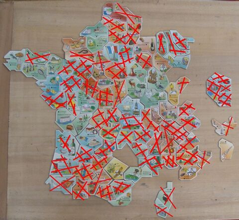 32 MAGNETS ANCIENS  d�partements fran�ais le Gaulois 6 Saint-Andr�-les-Vergers (10)