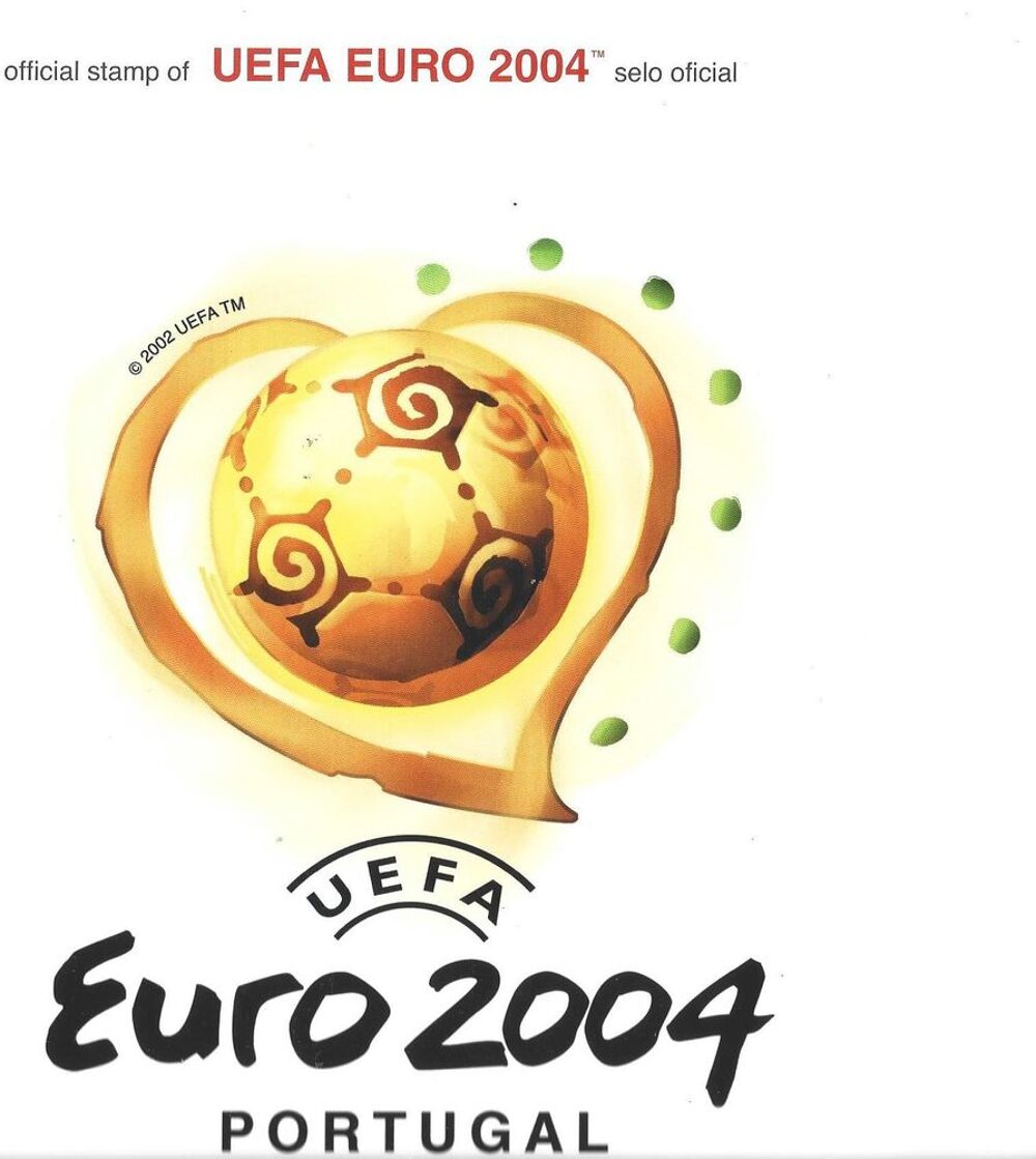Encart philat&eacute;lique UEFA Euro 2004 Portugal 