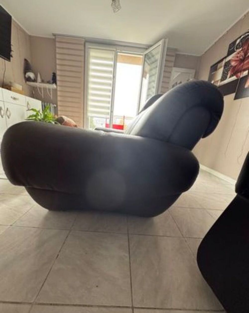 CANAPE CUIR MARRON CH&Acirc;TEAU DAX Meubles