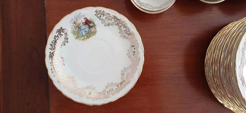 service a caf&eacute; et desert porcelaine de limoges BERRY Fragona Décoration