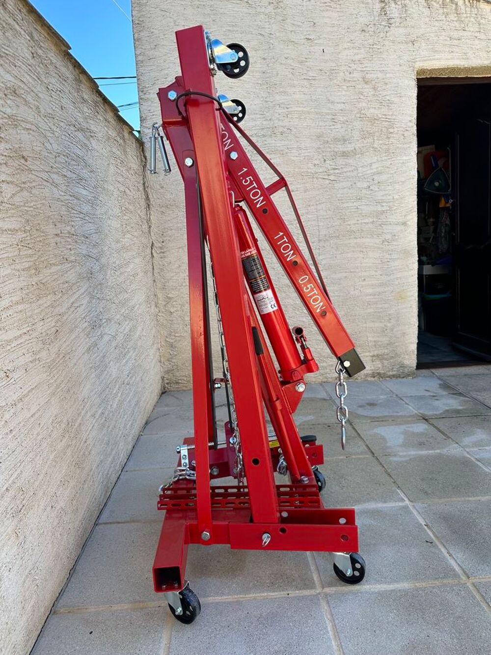 Grue d'atelier / ch&egrave;vre de levage hydraulique Bricolage