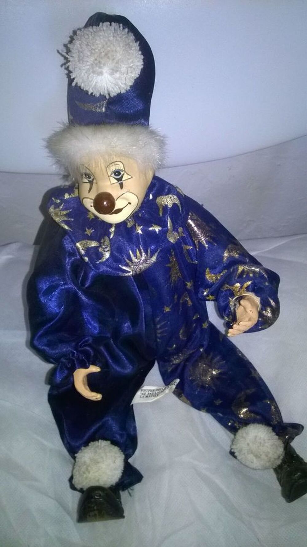 Clown bleu articule
Excellent etat
C&eacute;ramique
41 cm de hau 