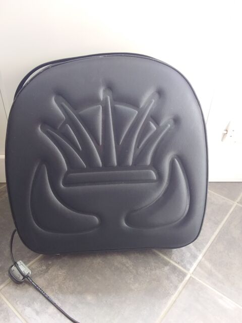 Coussin massant �lectrique en cuir noir 40 Decazeville (12)