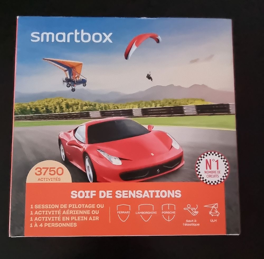 Smartbox soif de sensations Billetterie
