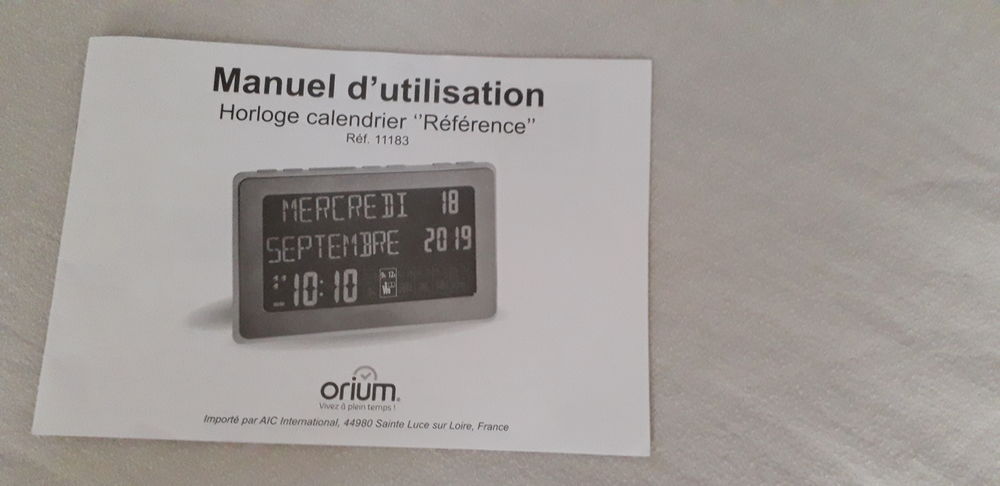 HORLOGE CALENDRIER Décoration